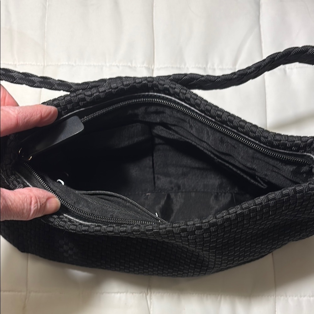 The Sak Black Woven Shoulder Bag - Picture 5 of 9